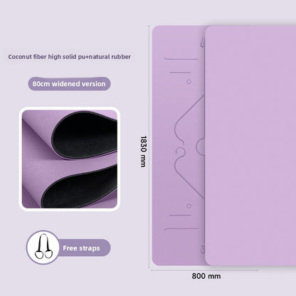 Natural rubber yoga mat