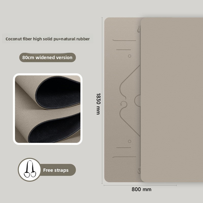 Natural rubber yoga mat