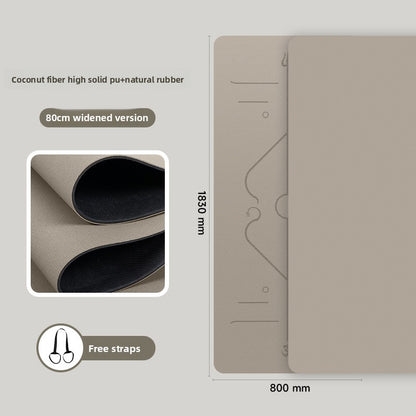 Natural rubber yoga mat