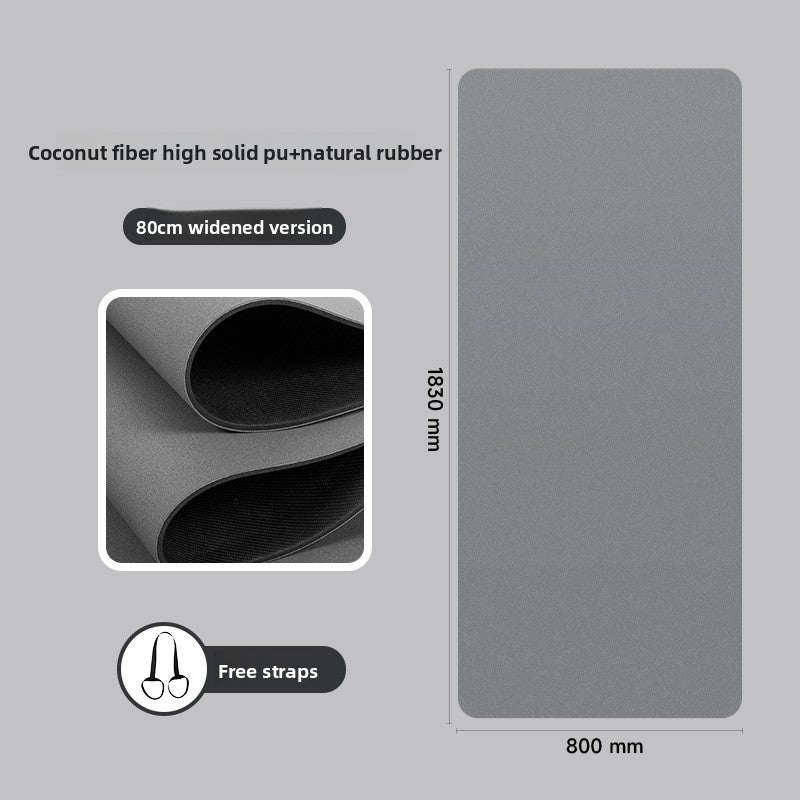 Natural rubber yoga mat
