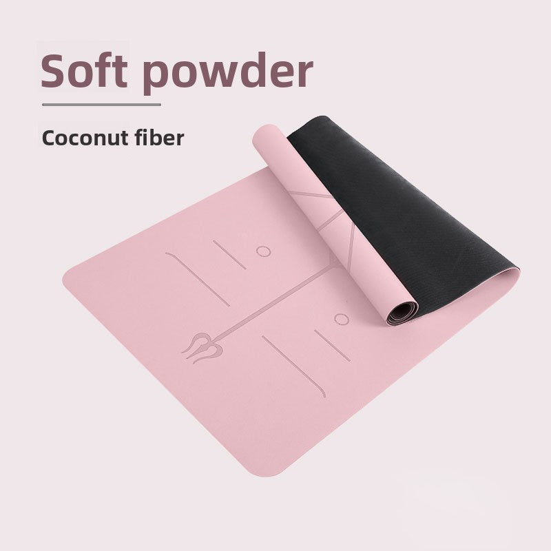 Natural rubber yoga mat