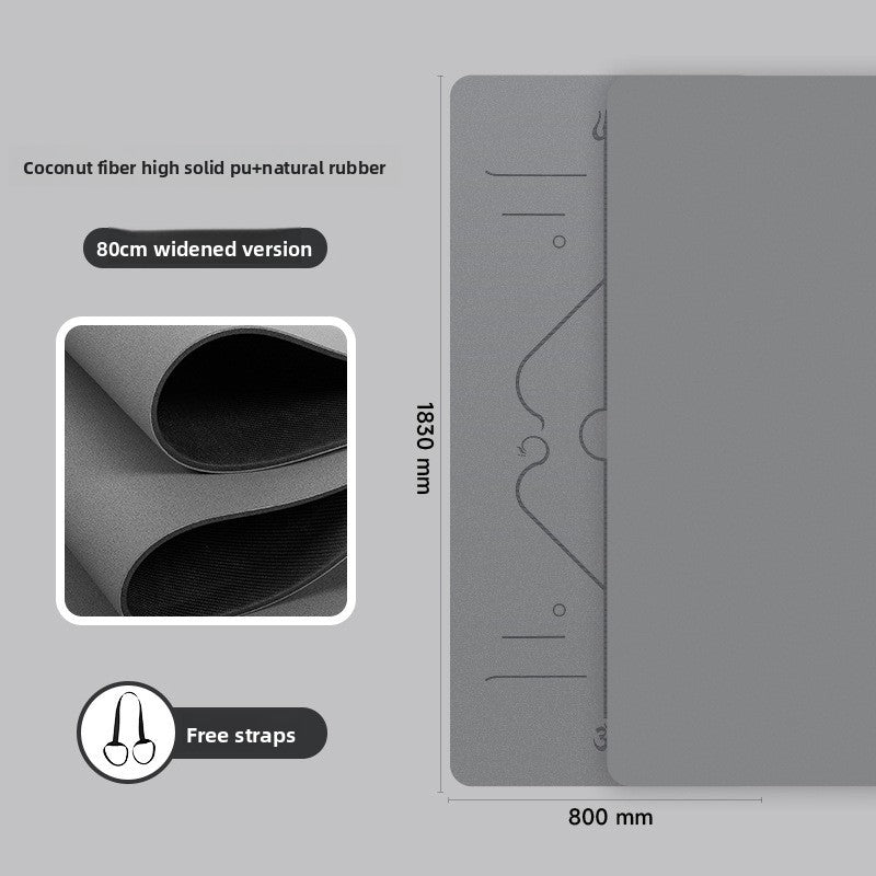 Natural rubber yoga mat