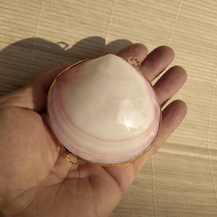 Natural Shell Embedded Ring Box