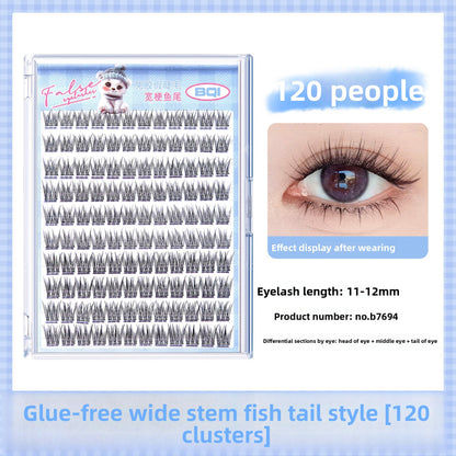Natural Single Cluster False Eyelashes