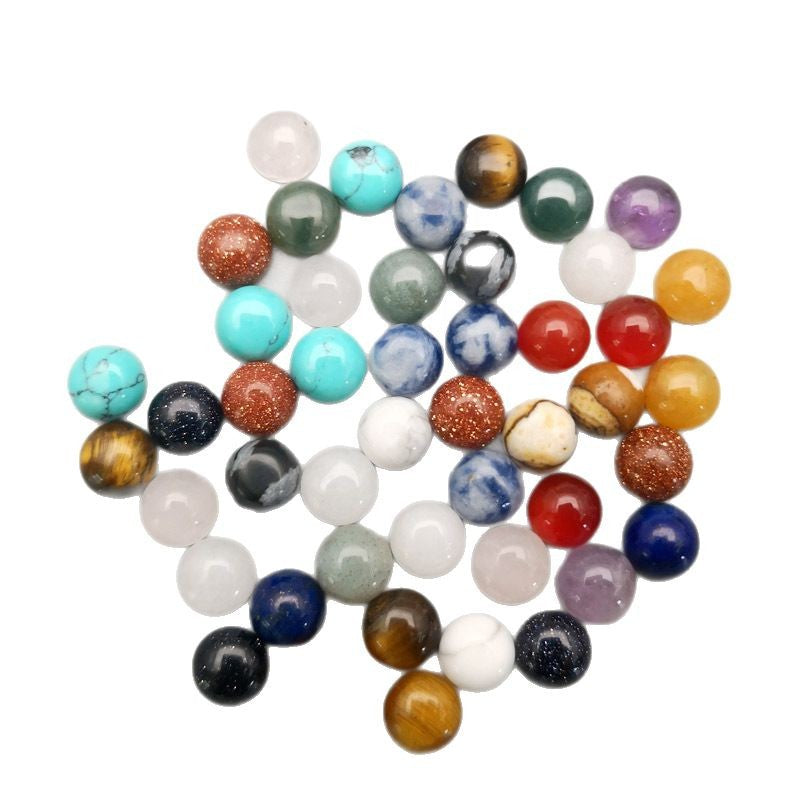 Natural Stone Agate Crystal Tiger Eye Stone Half-Cut Cabochon