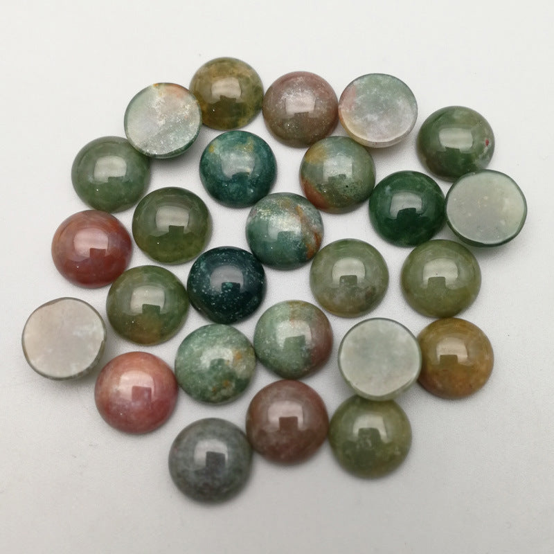 Natural Stone Agate Crystal Tiger Eye Stone Half-Cut Cabochon