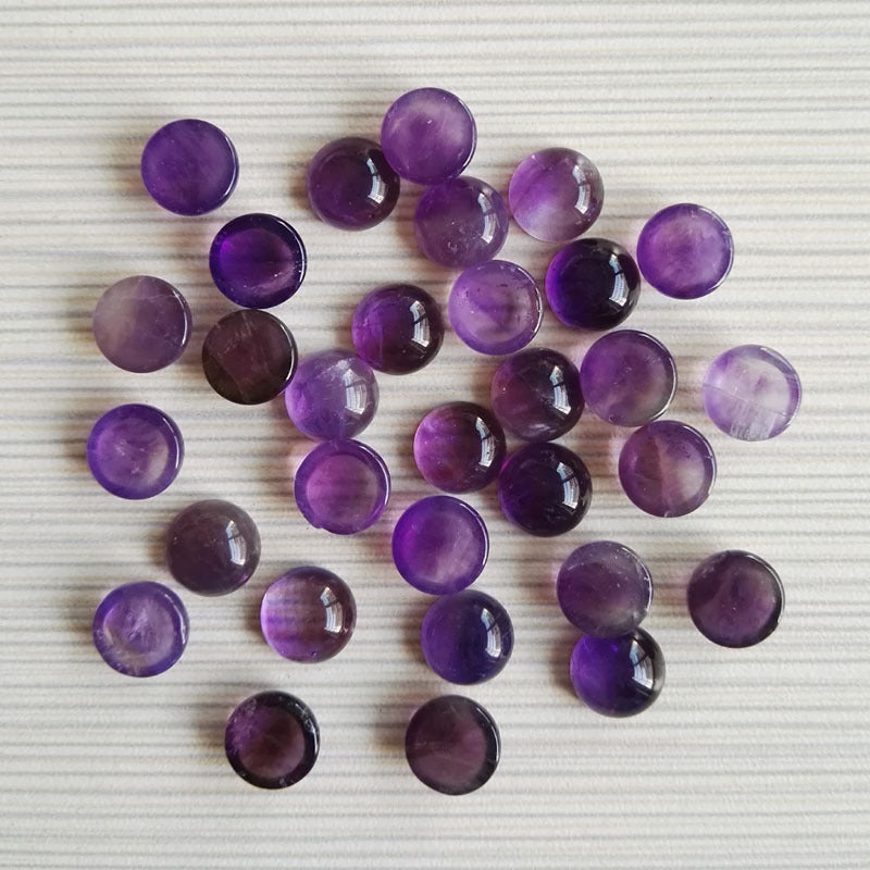 Natural Stone Agate Crystal Tiger Eye Stone Half-Cut Cabochon