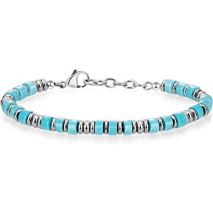 Natural Stone Bead Bracelet for Men