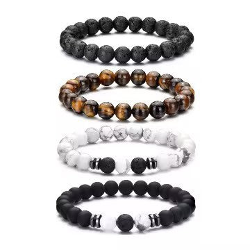 Natural Stone Bead Bracelet