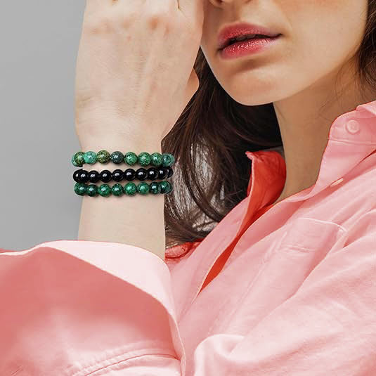 Natural Stone Beaded Bracelet