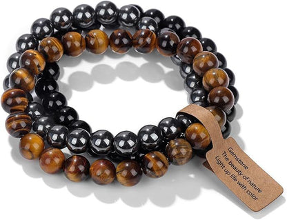 Natural Stone Beaded Bracelet