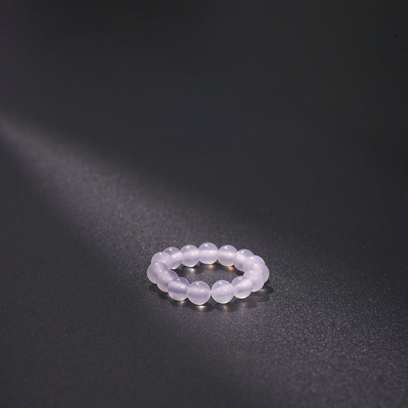 Natural Stone Crystal Beaded Ring
