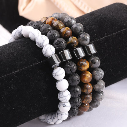 Natural Stone Elastic Bracelet
