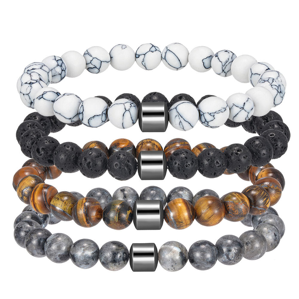Natural Stone Elastic Bracelet
