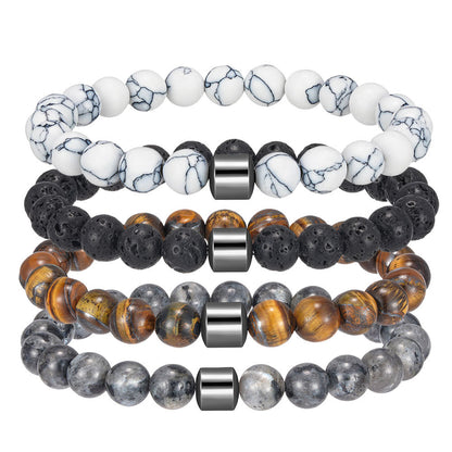 Natural Stone Elastic Bracelet