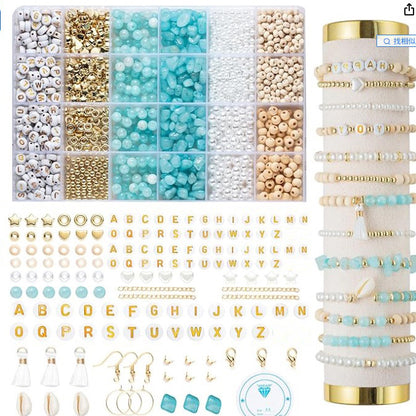 Natural Stone Jewelry Beads DIY Set for Bracelets and Necklaces