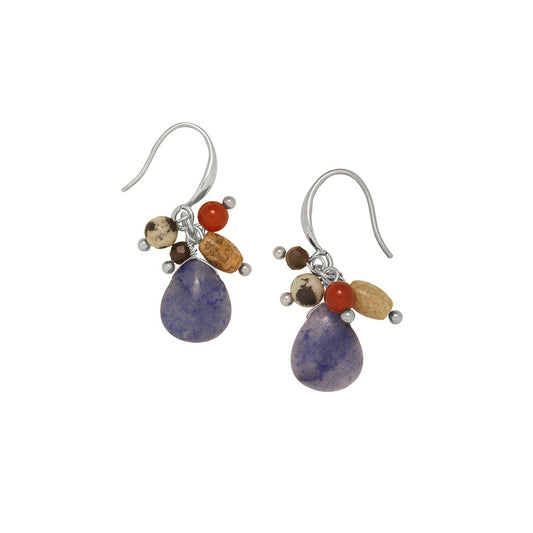 Natural Stone Necklace Earrings