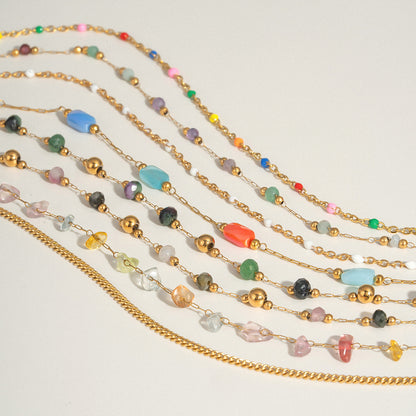 Natural Stone Necklace Jewelry
