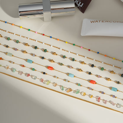 Natural Stone Necklace Jewelry