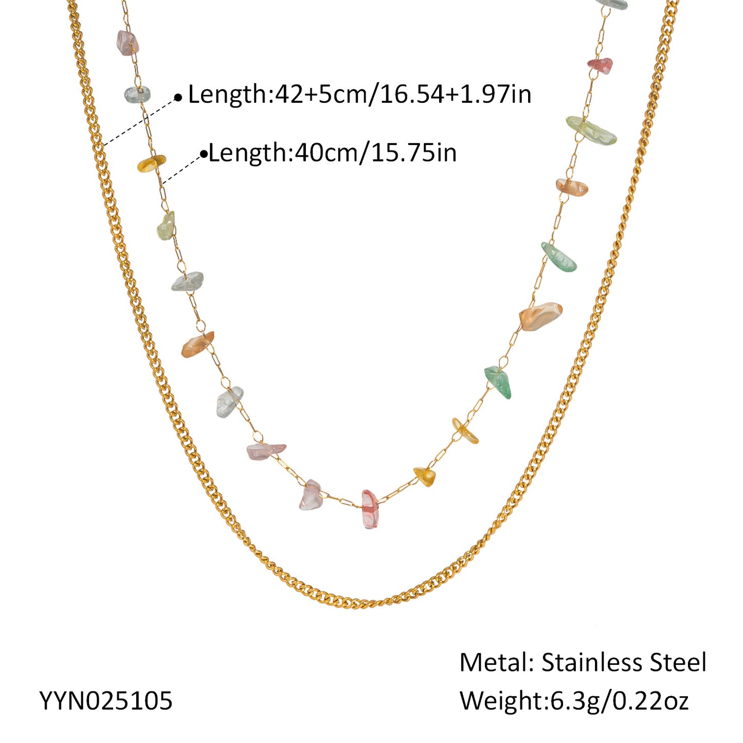 Natural Stone Necklace Jewelry