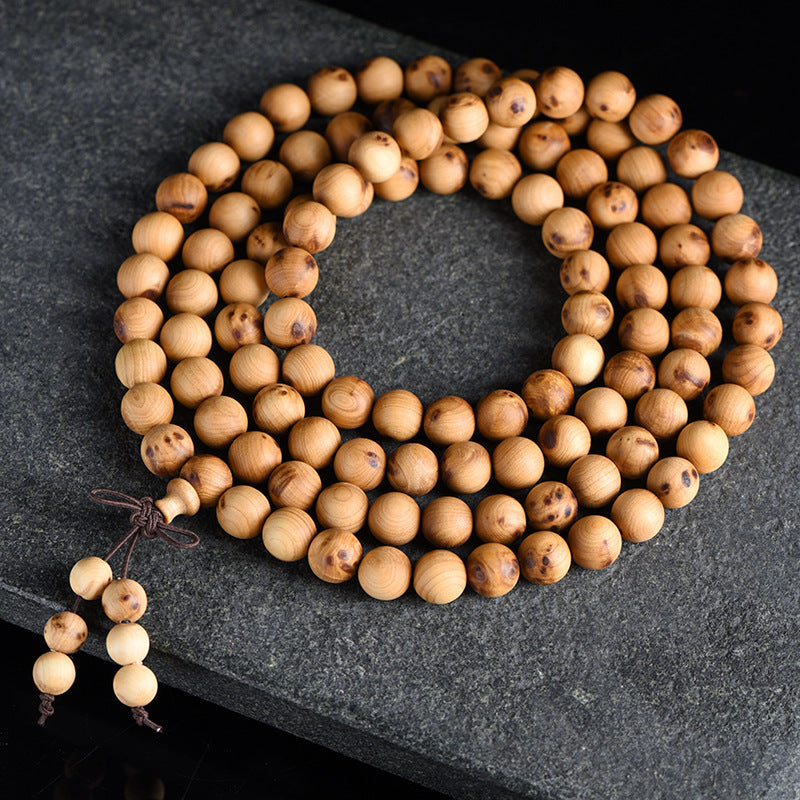 Natural Taihang yabei 108 rosary bracelet Buddha