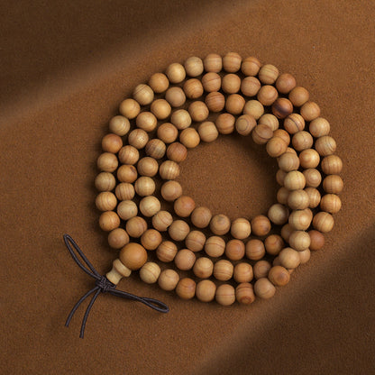 Natural Taihang yabei 108 rosary bracelet Buddha