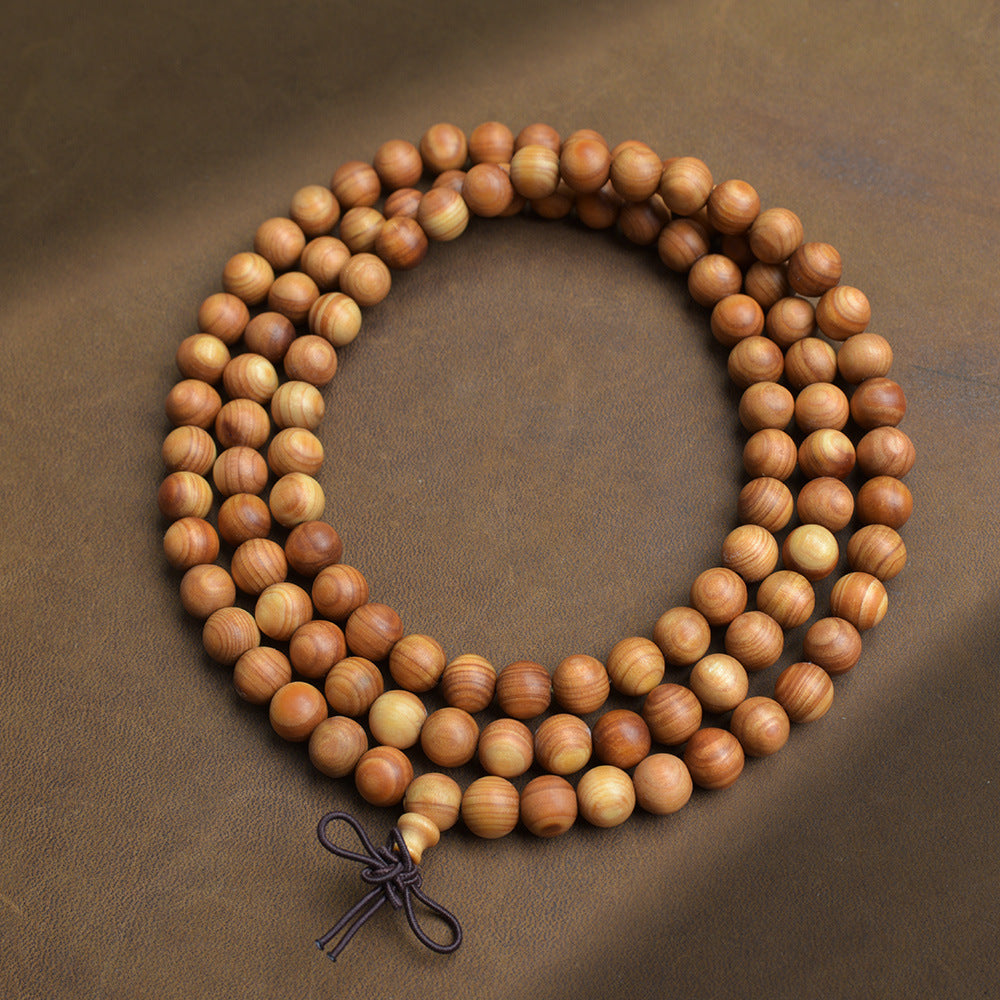 Natural Taihang yabei 108 rosary bracelet Buddha