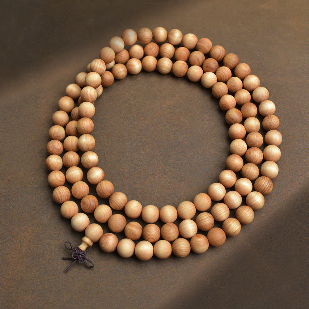 Natural Taihang yabei 108 rosary bracelet Buddha