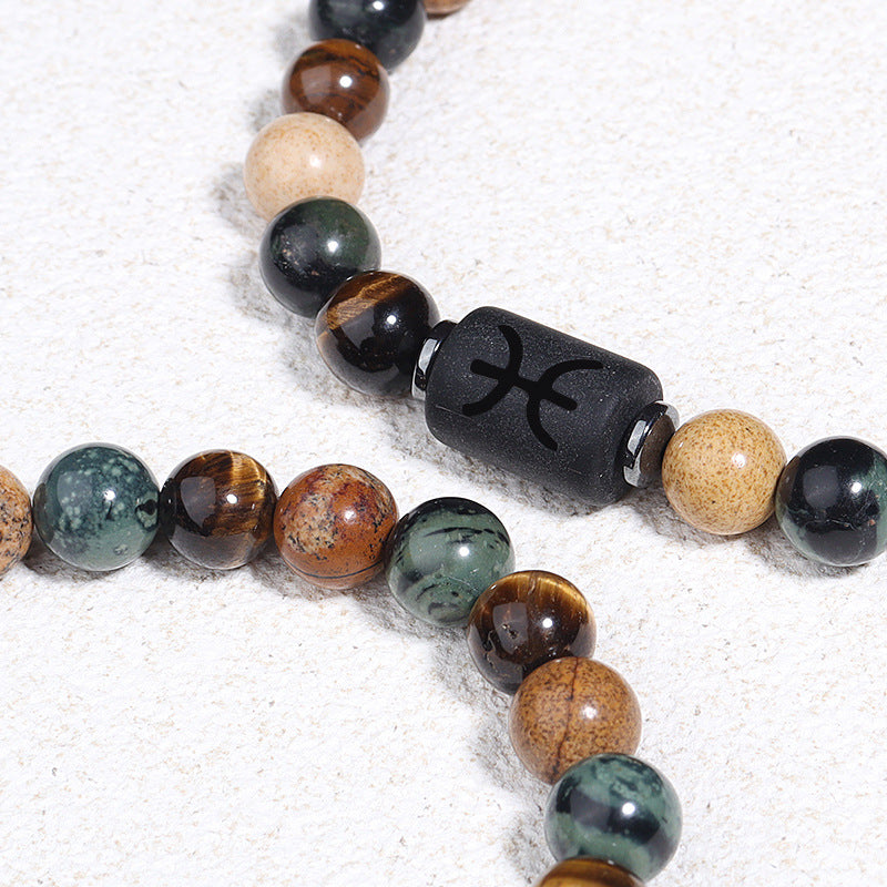 Natural Tiger's Eye Beaded Bracelet