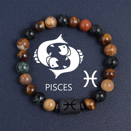 Natural Tiger's Eye Beaded Bracelet
