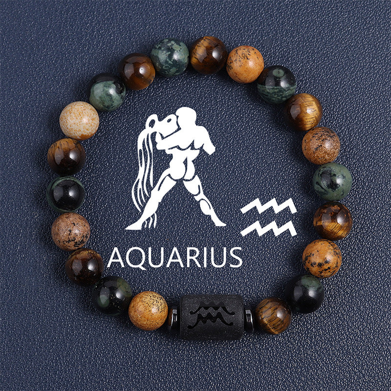 Natural Tiger's Eye Beaded Bracelet