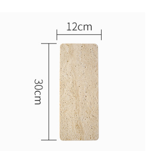 Natural travertine tray