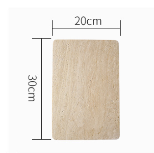 Natural travertine tray