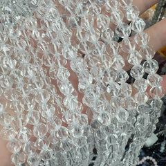 6mm White Crystal Diamond Face