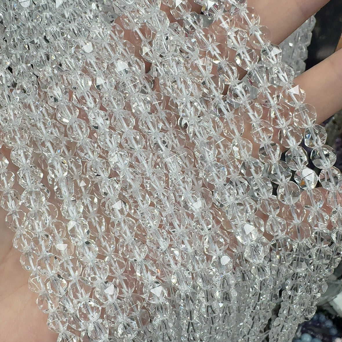 Natural white crystal