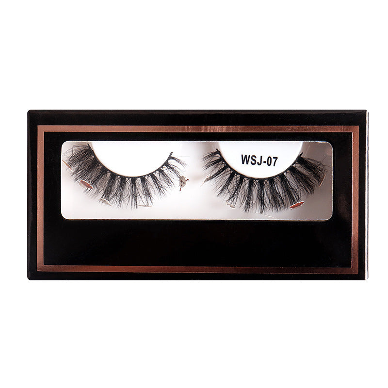 Naturally curl thick false eyelashes