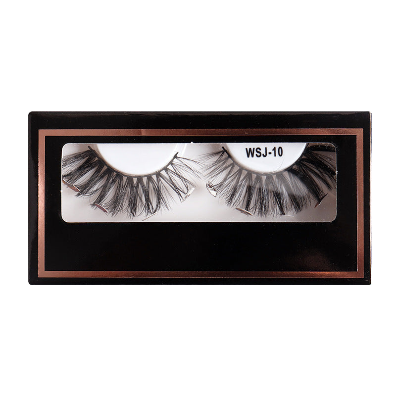 Naturally curl thick false eyelashes