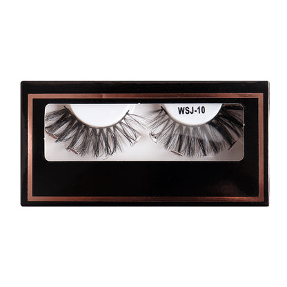 Naturally curl thick false eyelashes