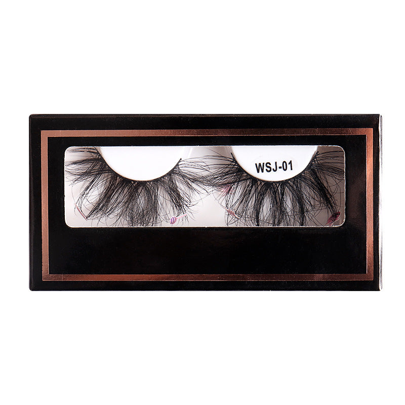 Naturally curl thick false eyelashes