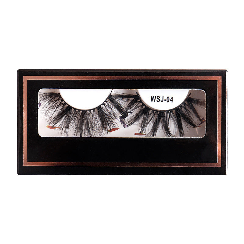 Naturally curl thick false eyelashes
