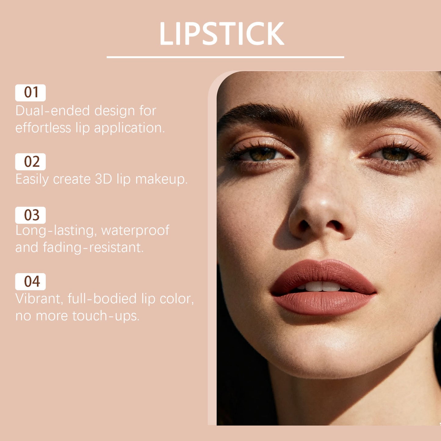 Naturally pigmented matte lipstick