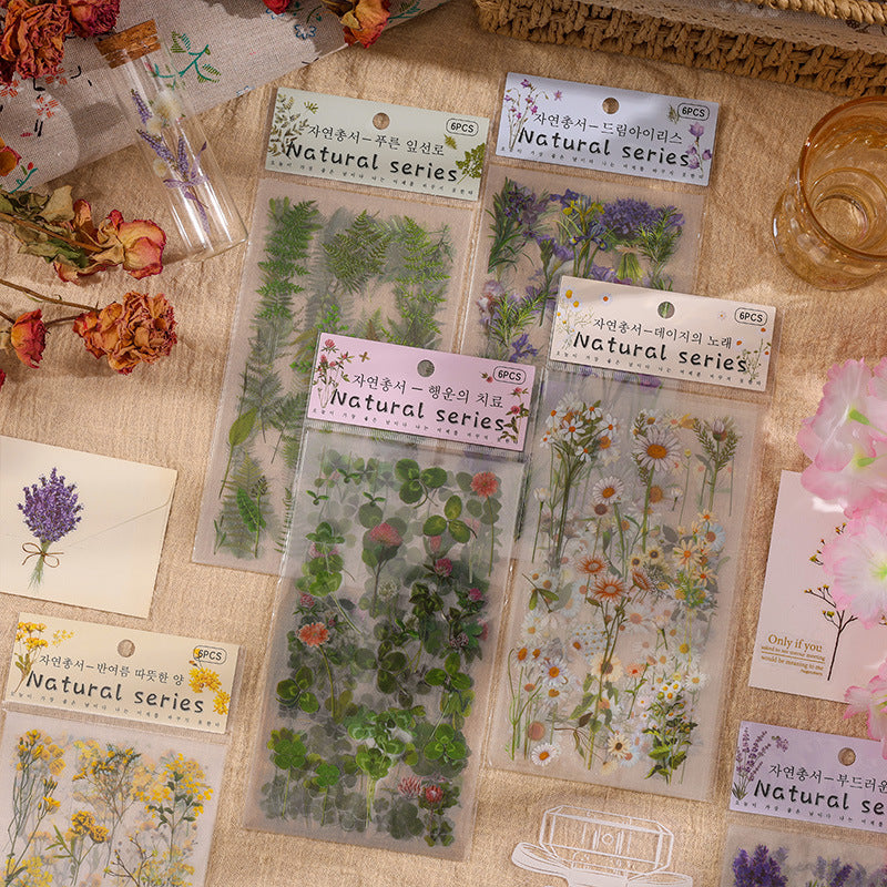 Nature Series PVC Sticker Sheets