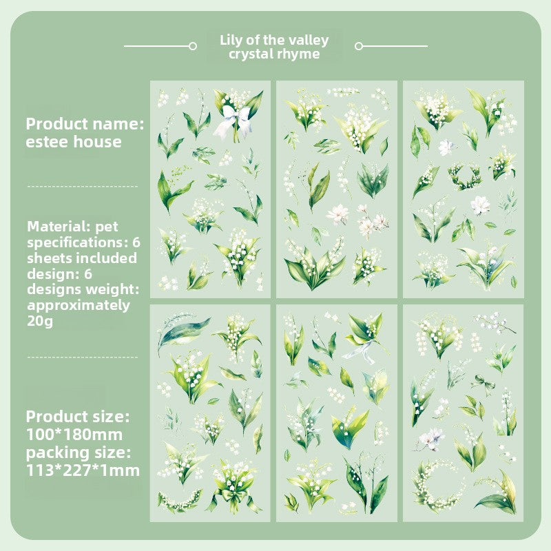 Nature Series PVC Sticker Sheets