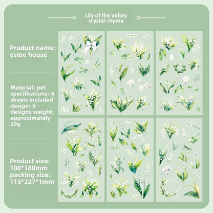 Nature Series PVC Sticker Sheets