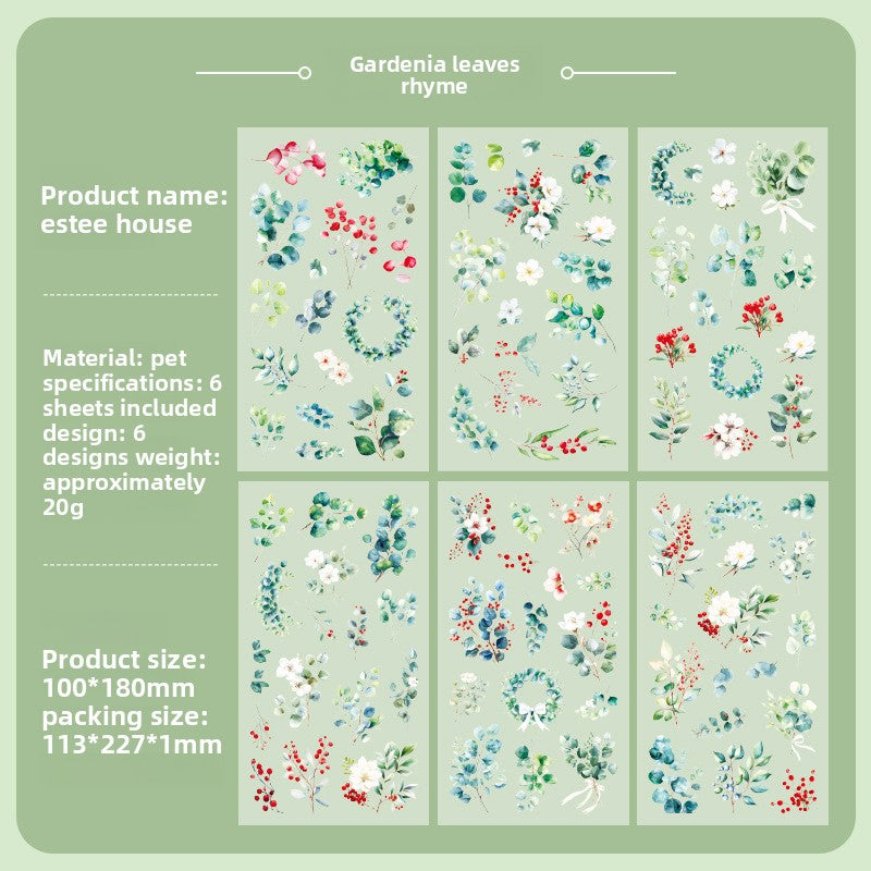 Nature Series PVC Sticker Sheets