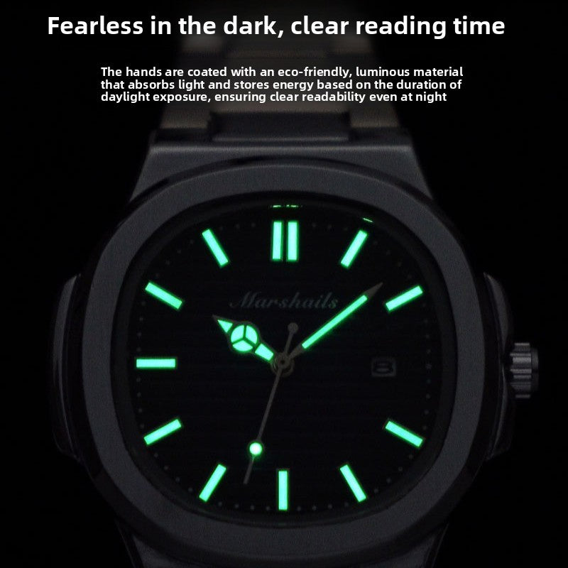 Nautilus Automatic Mens Watch Waterproof Luminous Calendar