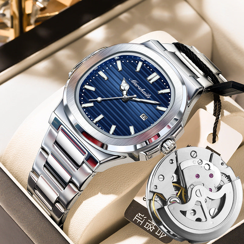 Nautilus Automatic Mens Watch Waterproof Luminous Calendar
