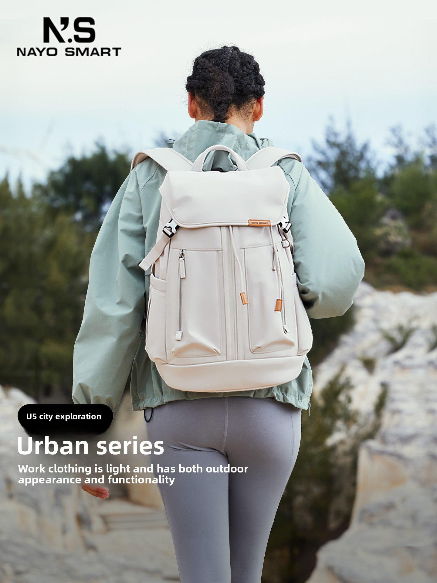 Nayo Smart Large Capacity Travel Backpack with Laptop Compartment