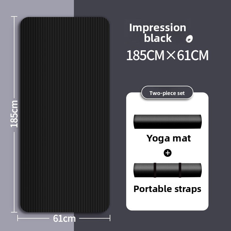 NBR Non-Slip Yoga Mat with Strap