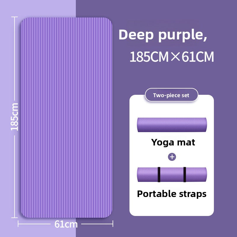 NBR Non-Slip Yoga Mat with Strap
